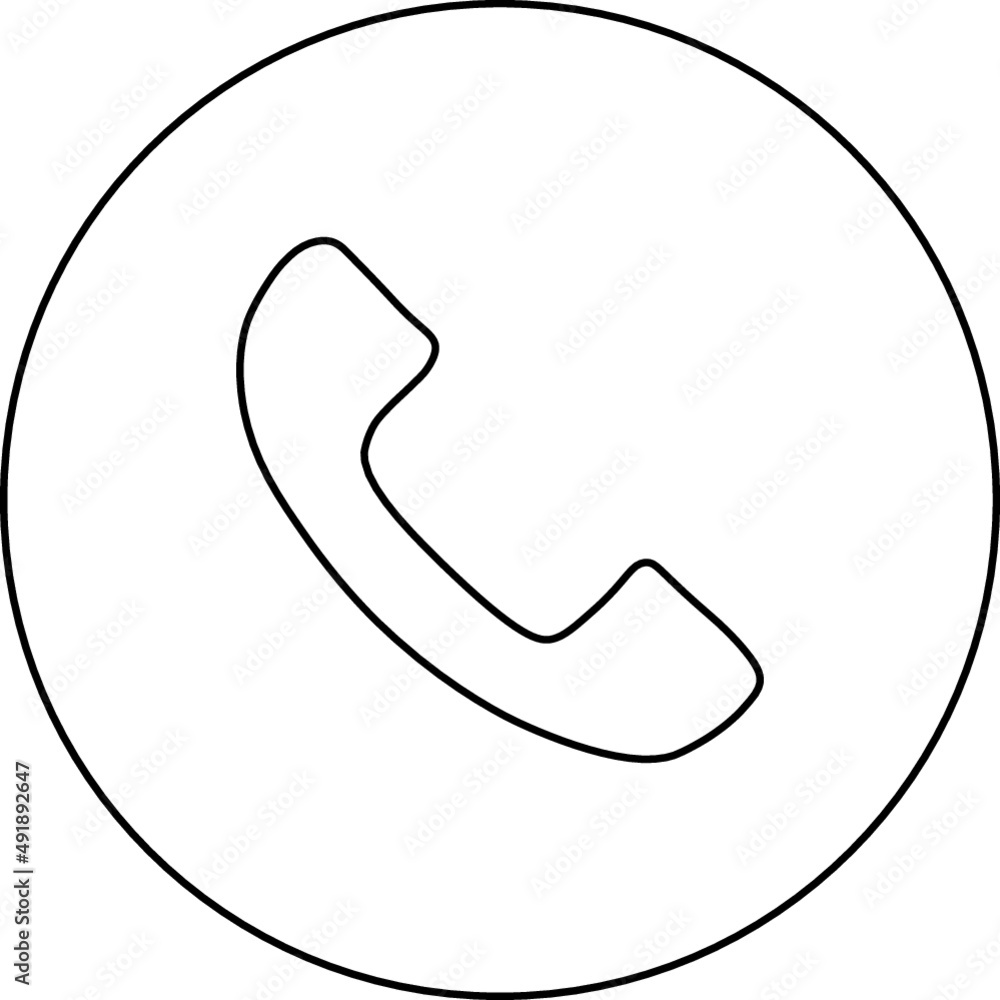 Call vector icon illustration Call vector icon illustration