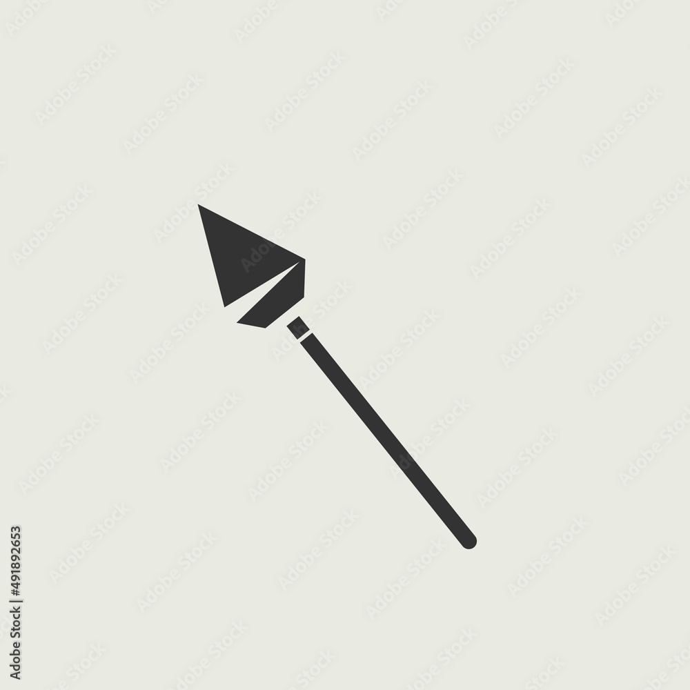 Spear vector icon illustration sign Spear vector icon illustration sign