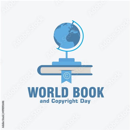 Wallpaper Mural Vector illustration for World Book and Copyright Day.Simple and Elegant Design Torontodigital.ca
