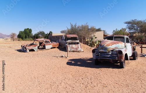 Vintage Car Wreck, Solitaire Town, Namibia