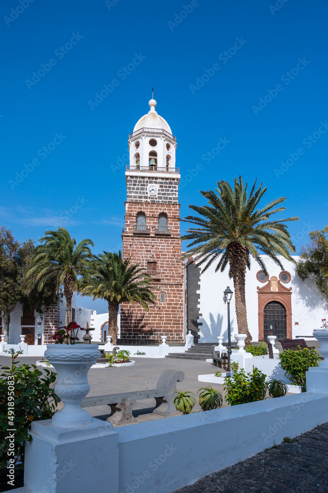Teguise Church Square, Lanzarote, Canary Islands, Spain