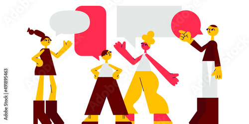 Family, couple psychotherapy.  Man and woman illustrations of friends or couple. Therapy vector illustration