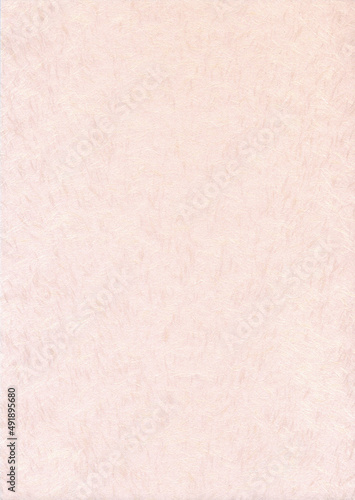 素材／テクスチャー・手漉き和紙　薄桃色　ピンク色