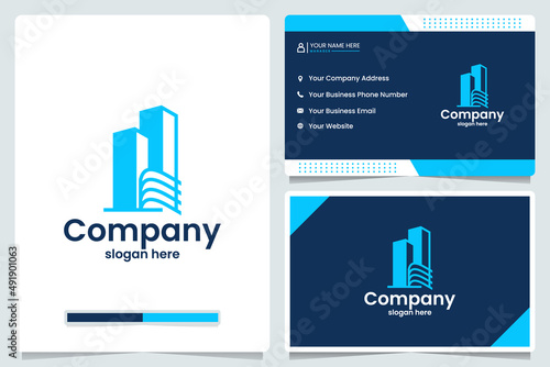real estate , logo design and business card