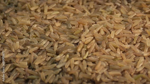 Bowl Of Rice Turning Slowly photo