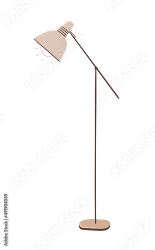 Floor lamp, torchere. Vector illustration in a flat style