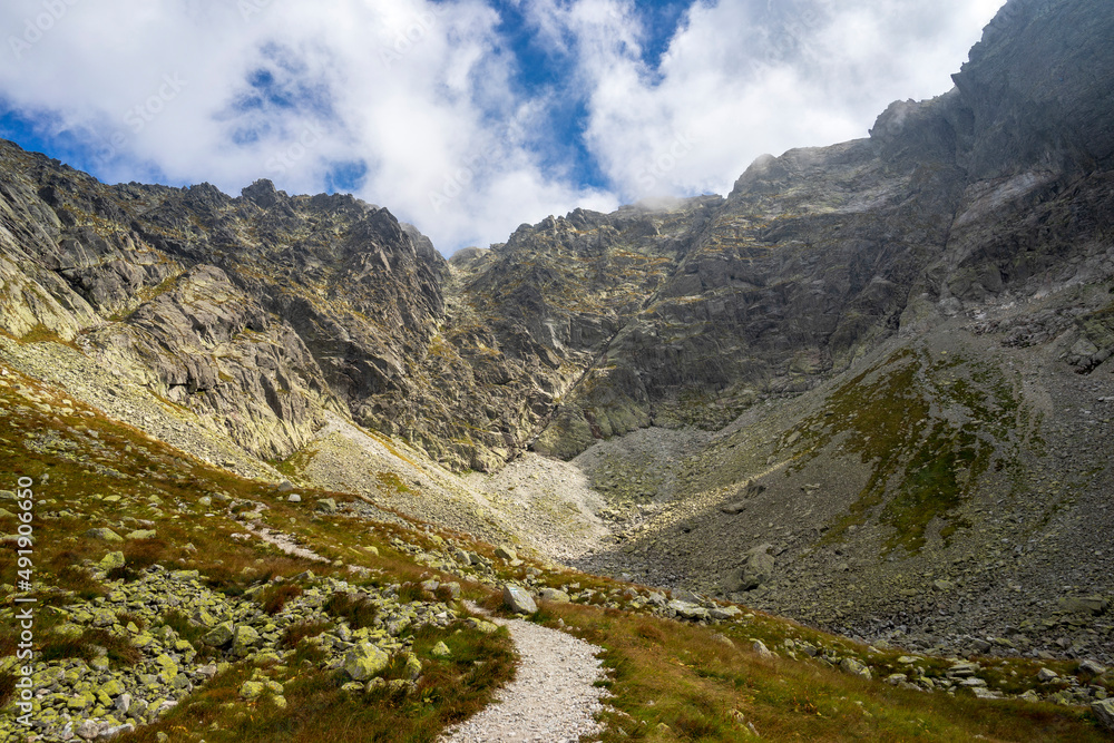 Kozia Valley rock landscape in the High Tatras.