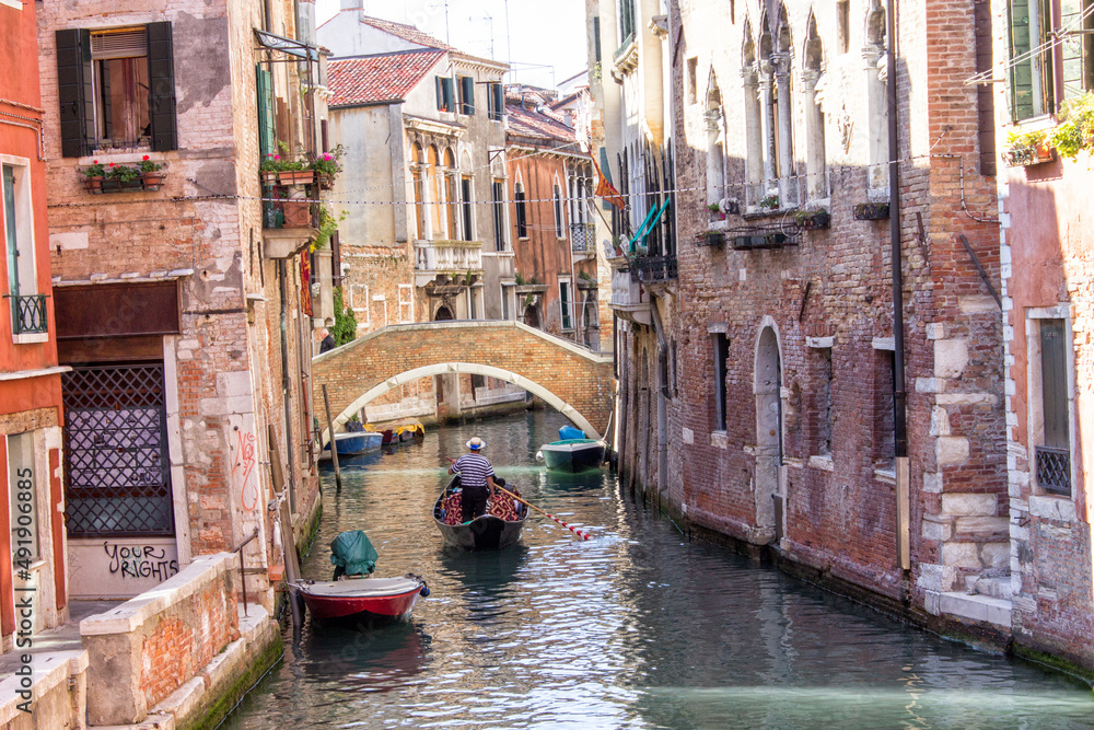 Venice bridge over canal