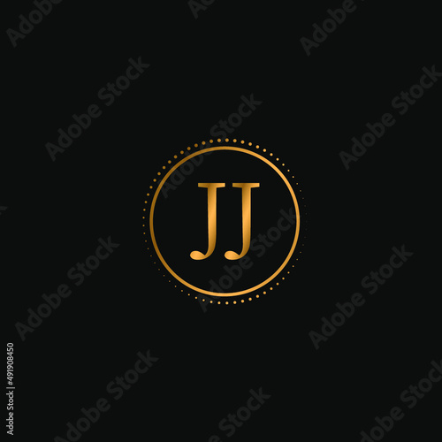 JJ letter design for logo and icon.vector illustration. photo