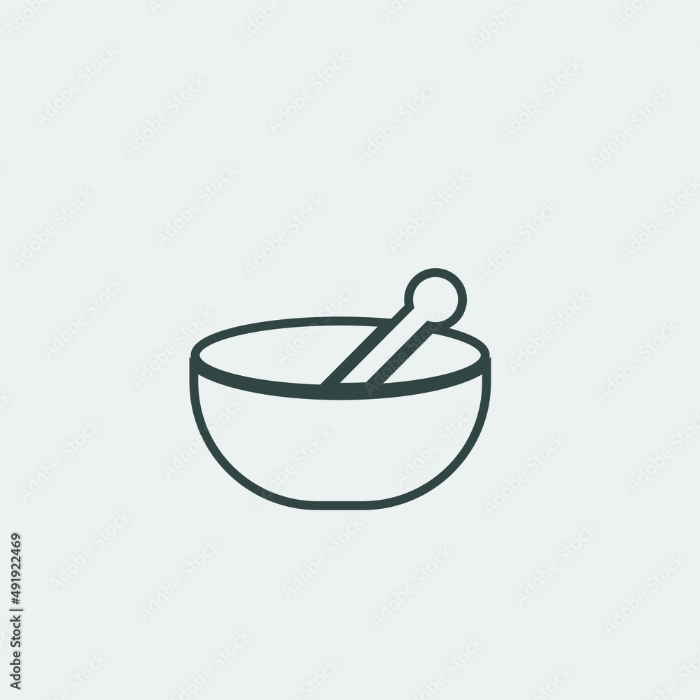 Mortar vector icon illustration sign Mortar vector icon illustration sign