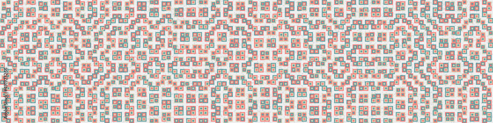 Fototapeta premium Abstract Geometric Pattern generative computational art illustration