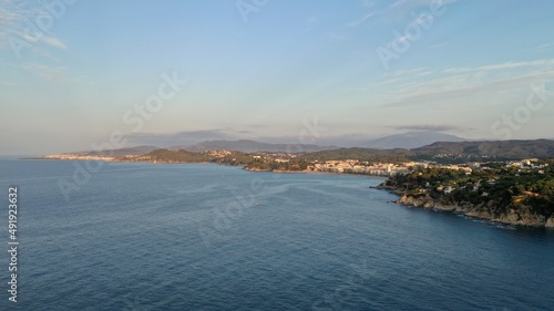 survol de Lloret de mar en catalogne sur la costa brava