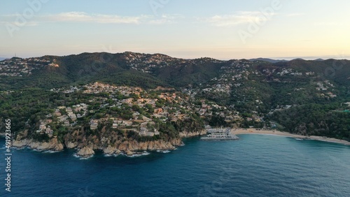 survol de Lloret de mar en catalogne sur la costa brava