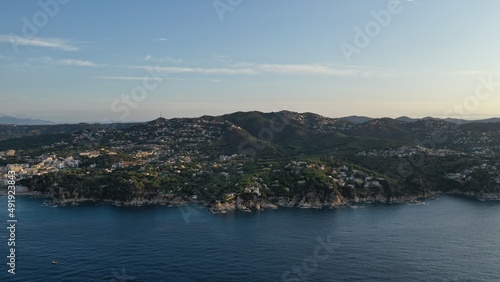 survol de Lloret de mar en catalogne sur la costa brava