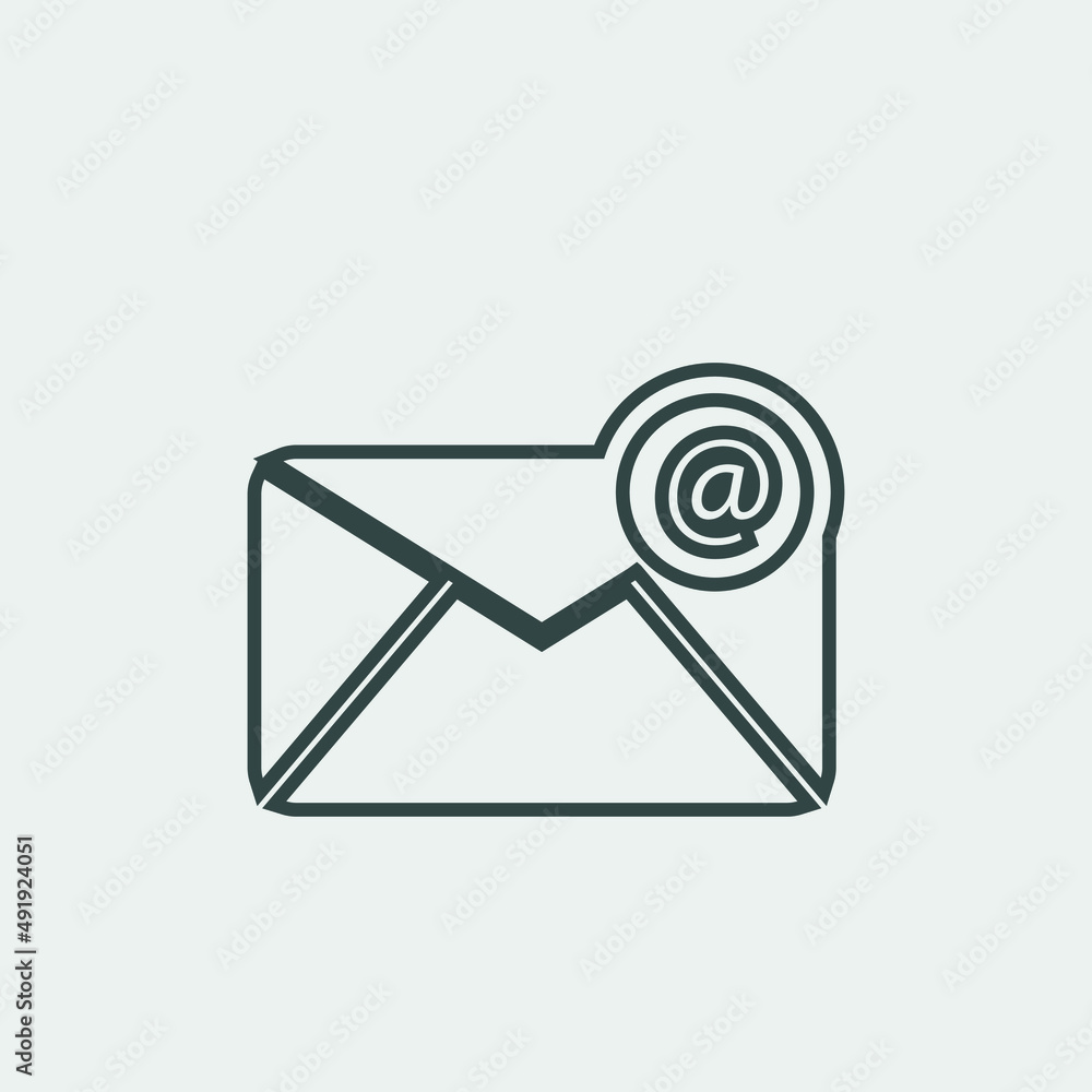 Email vector icon illustration sign Email vector icon illustration sign