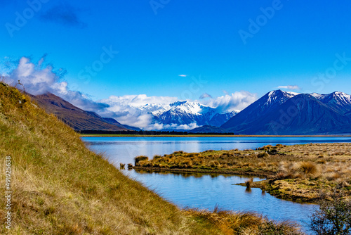 Fototapeta Naklejka Na Ścianę i Meble -  Mountain scenery in New Zealand
