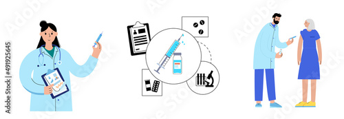 Global vaccination concept