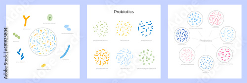 Probiotics set concept