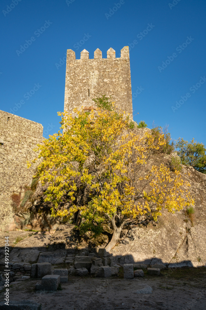 Sortelha antique stone medieval castle in Portugal