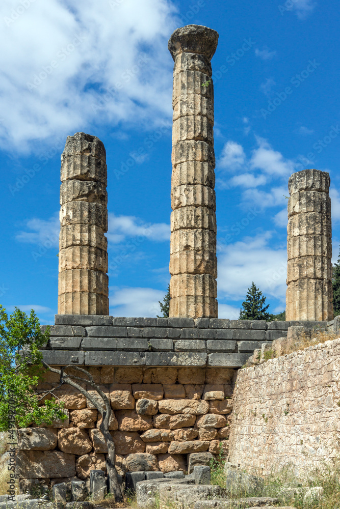 Ancient Greek archaeological site of Delphi, Central Greece Ancient Greek archaeological site of Delphi, Central Greece