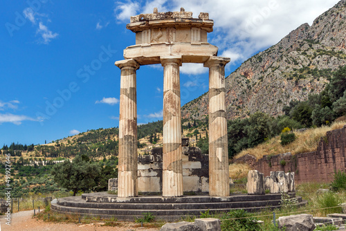 Ancient Greek archaeological site of Delphi, Central Greece