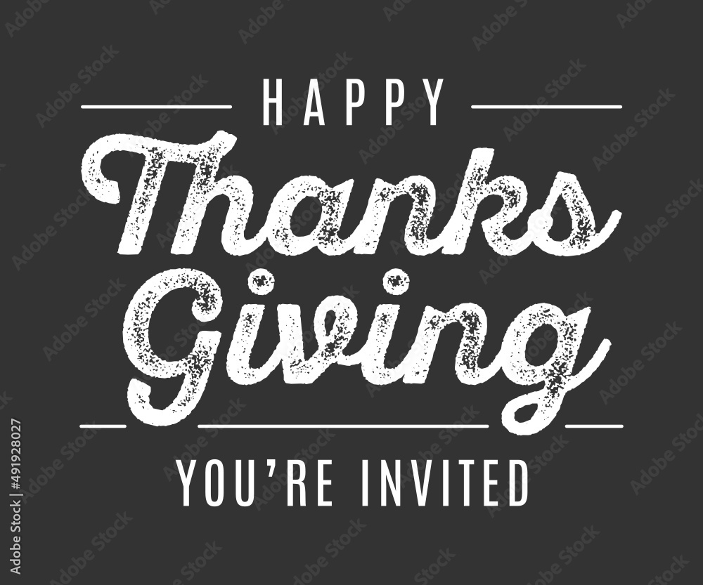 Obraz premium Thanksgiving Dinner, Holiday Invitation, Happy Thanksgiving, Happy Thanksgiving Background, Thanksgiving Banner, Autumn Background, American Holiday Vector Illustration Background