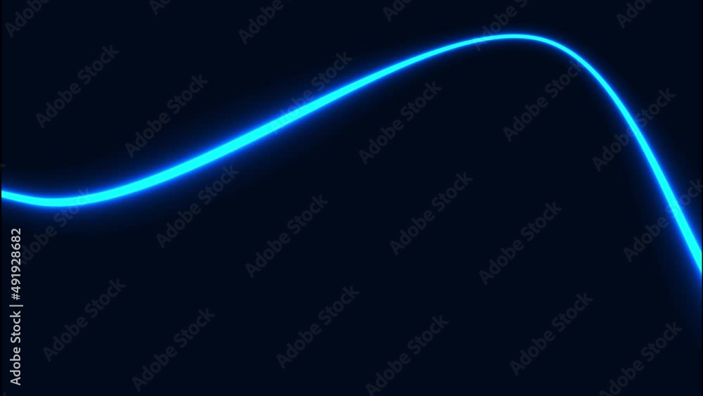 Blue neon wavy line background animated in 40 seconds Blue neon wavy line background animated in 40 seconds
