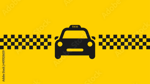 Taxi sign. transport background. Taxi service