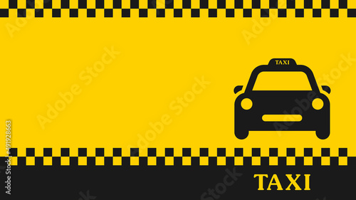 Taxi sign. transport background. Taxi service