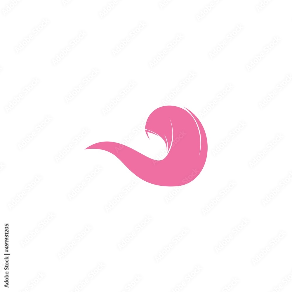 Hijab logo icon illustration design template
