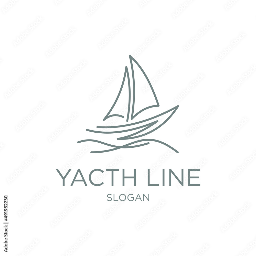 boat with sea logo inspiration boat with sea logo inspiration