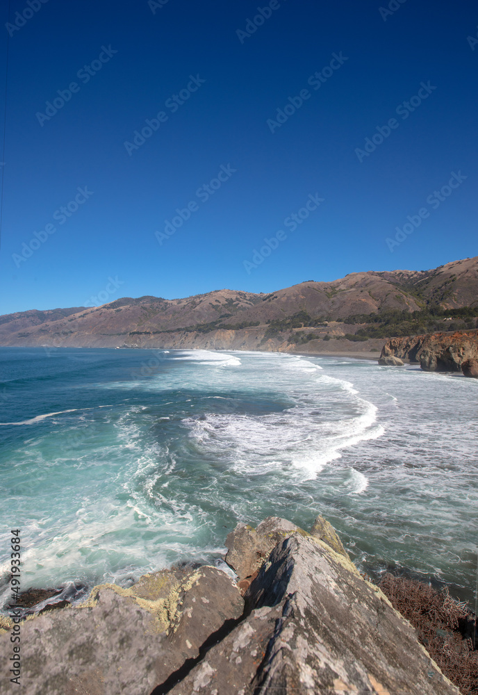 Original Ragged Point bay at Big Sur on the Central Coast of California United States