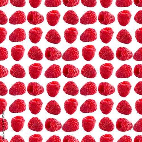 Wallpaper Mural Seamless pattern with raspberry. Berries abstract background. Raspberry pattern for package design Torontodigital.ca