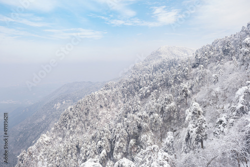 Wallpaper Mural Winter snow scene in Lushan 5A Scenic Area, Jiujiang City, Jiangxi Province Torontodigital.ca