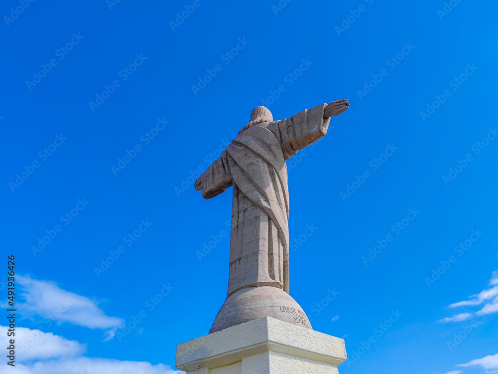 The Christ the King statue, Cristo Rei, also known as the Sacred Heart