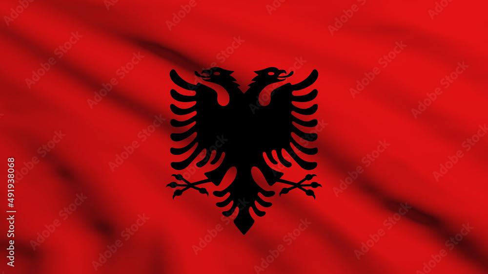 Albania National Flag Wallpaper Background Albania National Flag Wallpaper Background