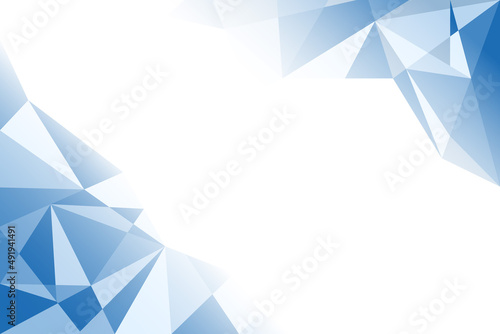 Vector abstract blue mosaic low poly background