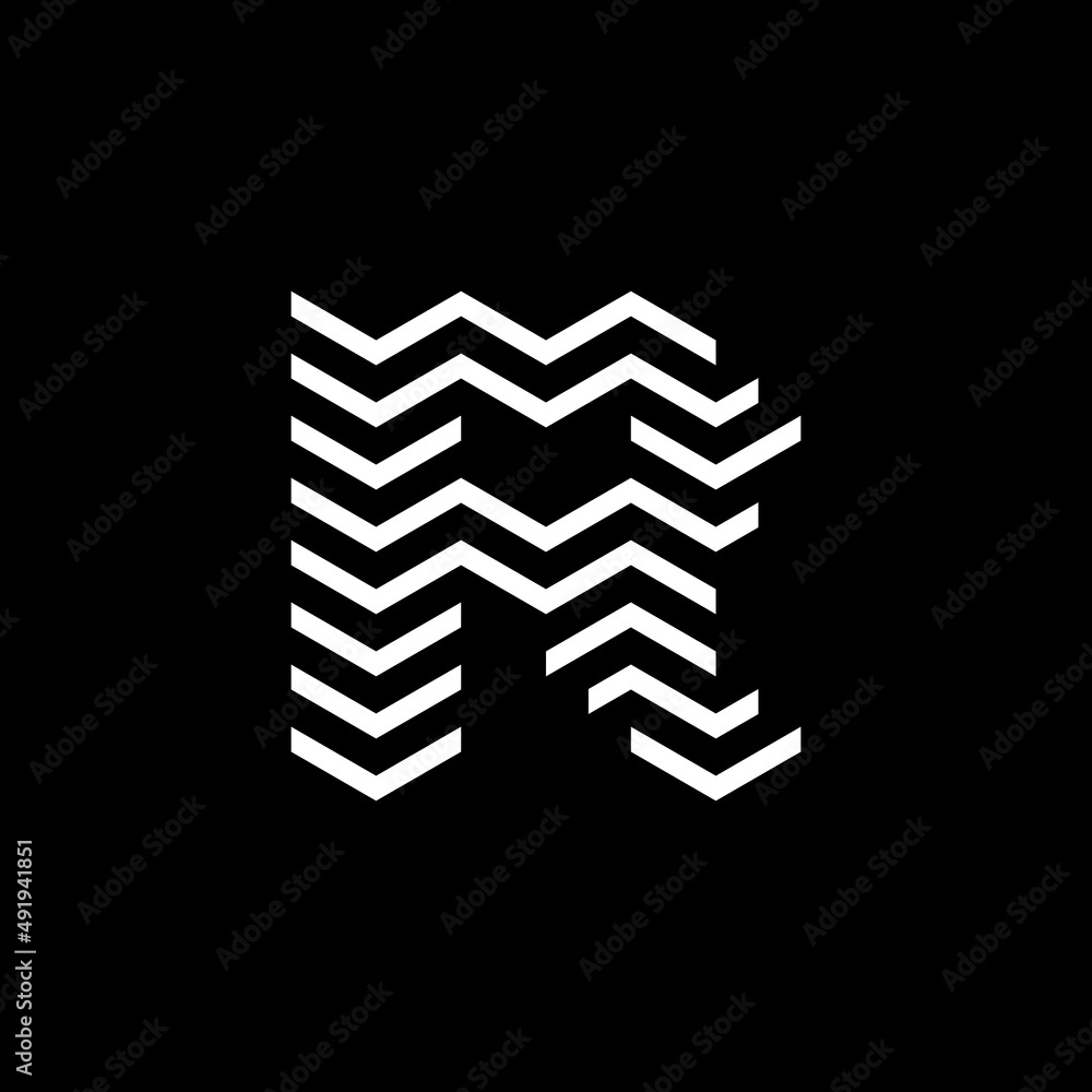 A logo with a combination of Letter R and arrows into one logo that looks modern. A logo with a combination of Letter R and arrows into one logo that looks modern.