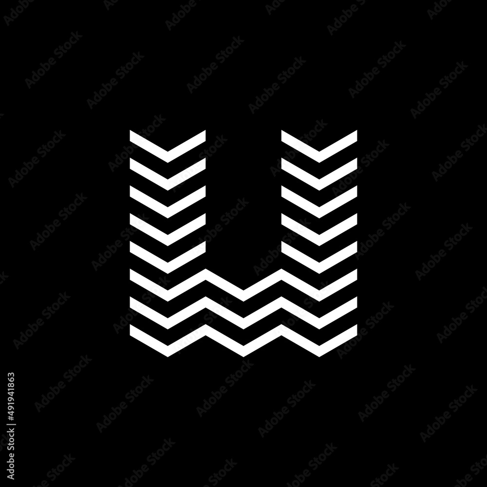 A logo with a combination of Letter U and arrows into one logo that looks modern. A logo with a combination of Letter U and arrows into one logo that looks modern.
