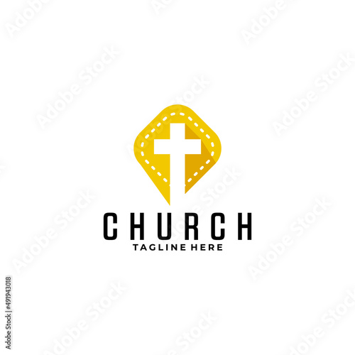 Church logo icon vector illustration concept © Jojo*