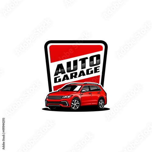 car auto garage logo vector