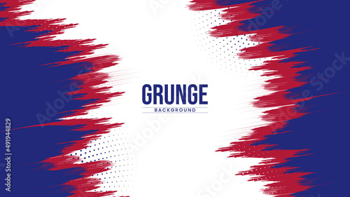 Red and Blue modern grunge thumbnail background