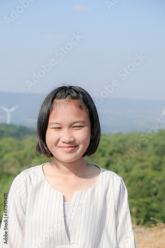 Holiday portraits with natural scenery in the background