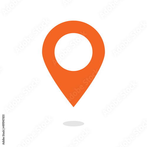 pin location sign icon vector