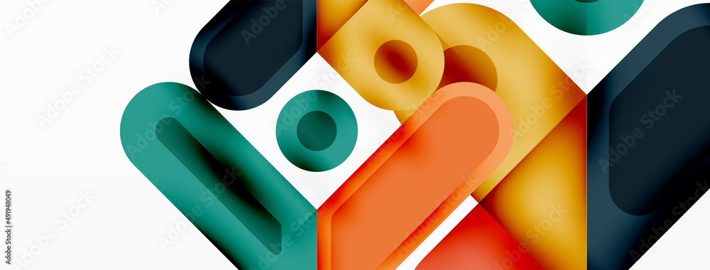 Square and circle minimal abstract background. Vector illustration for wallpaper banner background Square and circle minimal abstract background. Vector illustration for wallpaper banner background