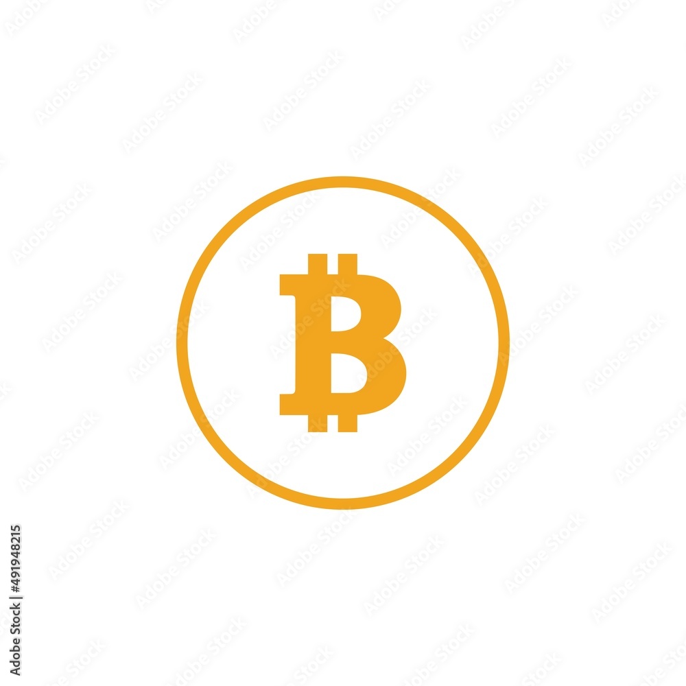 bitcoin crypto B letter logo symbol template design illustration vector bitcoin crypto B letter logo symbol template design illustration vector