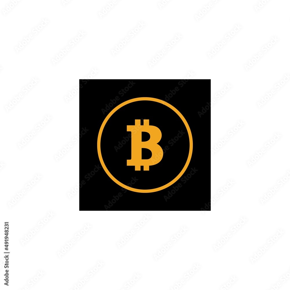 bitcoin crypto B letter logo symbol template design illustration vector bitcoin crypto B letter logo symbol template design illustration vector