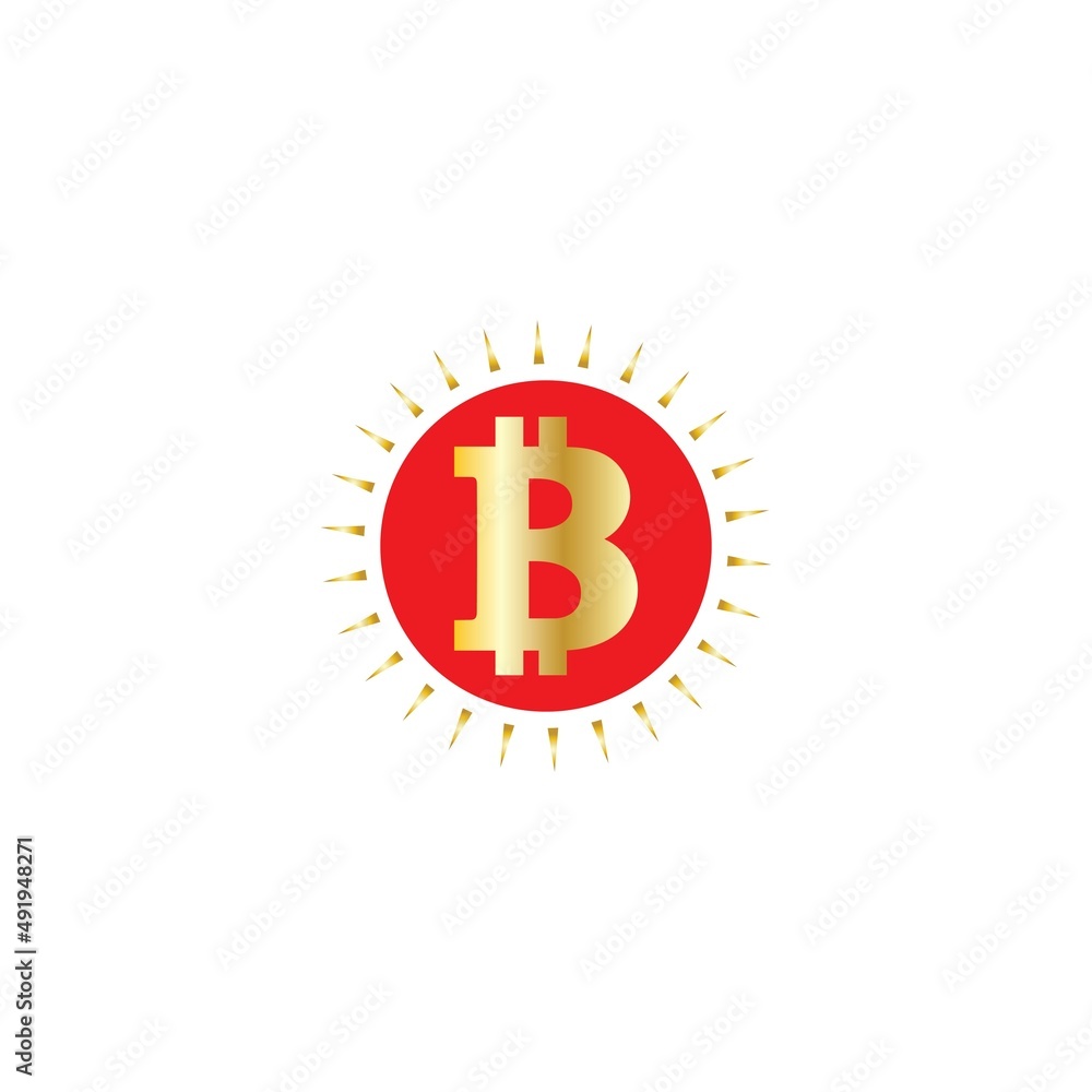 bitcoin crypto B letter logo symbol template design illustration vector bitcoin crypto B letter logo symbol template design illustration vector