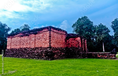 Muaro Jambi Temple, Jambi, Indonesia. It was founded in the 7th century during the Srivijaya empire and was a university at that time