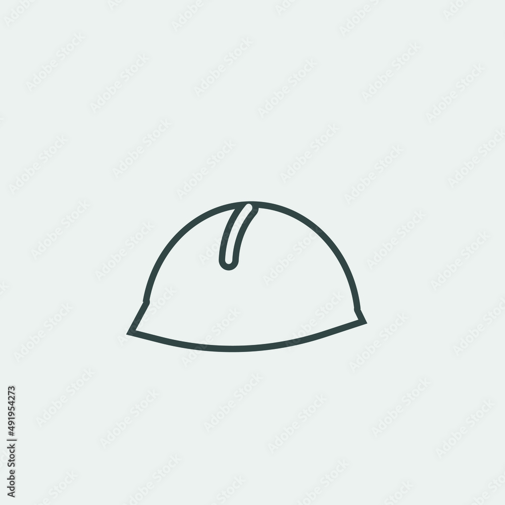 Helmet vector icon illustration sign Helmet vector icon illustration sign